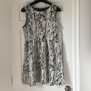Apt. 9 Black and White Sleeveless Dress